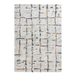 Krémovobiely koberec Mint Rugs Grid, 120 x 170 cm