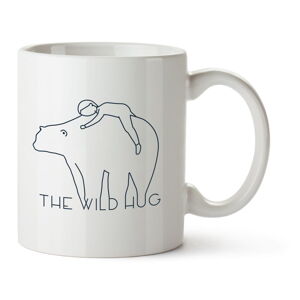 Biely keramický hrnček The Wild Hug The Wild Hug, 370 ml