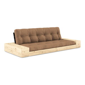 Hnedá rozkladacia pohovka 244 cm Base – Karup Design