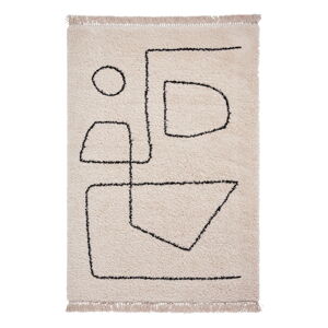 Čierno-biely koberec Think Rugs Boho, 120 x 170 cm