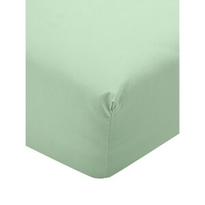 Zelená plachta z bavlneného perkálu Cotton works, 160 x 200 cm