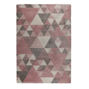 Ružovo-sivý koberec Flair Rugs Nuru, 160 × 230 cm