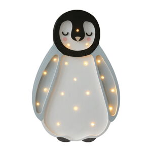 Stolová lampa z borovicového dreva Little Lights Baby Penguin, výška 26,5 cm