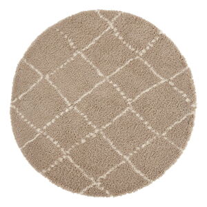 Hnedý koberec Mint Rugs Hash, ⌀ 120 cm
