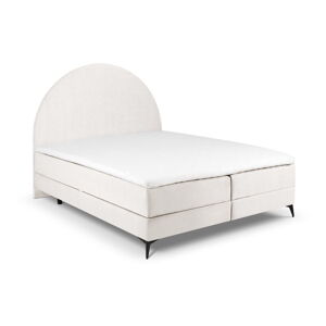 Béžová boxspring posteľ s úložným priestorom 160x200 cm Sunrise - Cosmopolitan Design