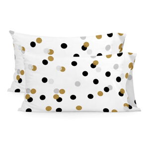 Bavlnené obliečky na vankúše v súprave 2 ks 50x75 cm Golden dots – Blanc