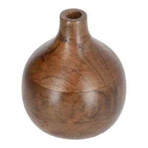 Prírodná váza z agátového dreva Kave Home Tyara, výška 15,5 cm