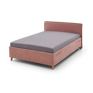 Ružová detská posteľ s úložným priestorom 90x200 cm Fun – Meise Möbel