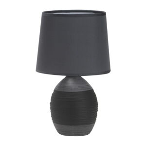 Tmavosivá stolová lampa s textilným tienidlom (výška  35 cm) Ambon – Candellux Lighting