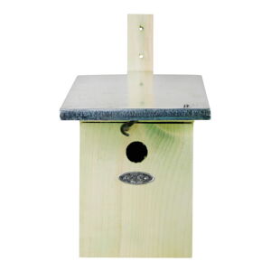 Búdka pre vtáčiky z borovicového dreva Esschert Design, 21,5 × 33,3 cm