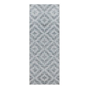 Modro-sivý behúň Elle Decoration Curious Creil, 77 × 200 cm