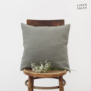 Ľanová obliečka na vankúš 50x50 cm Khaki – Linen Tales