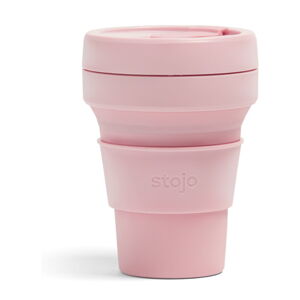 Ružový skladací hrnček Stojo Pocket Cup Carnation, 355 ml