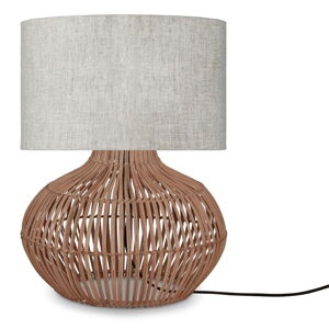 Stolová lampa s textilným tienidlom v krémovo-prírodnej farbe (výška 48 cm) Kalahari – Good&Mojo