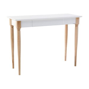 Biely pracovný stôl Ragaba Mamo, šírka 105 cm