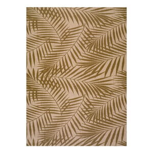 Hnedo-béžový vonkajší koberec Universal Palm, 100 x 150 cm