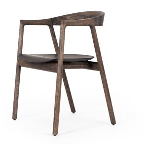 Hnedá jedálenská stolička z dubového dreva Muna – Gazzda
