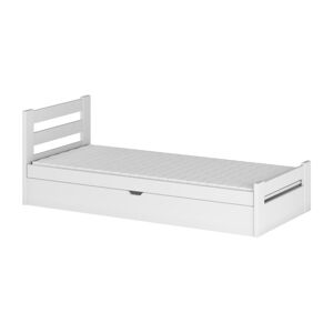 Biela detská posteľ s úložným priestorom 90x190 cm Nela - Lano Meble