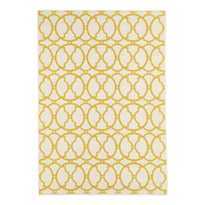 Béžovo-žltý vonkajší koberec Floorita Interlaced, 160 × 230 cm