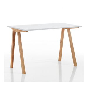 Pracovný stôl s bielou doskou 60x120 cm Mak – Tomasucci