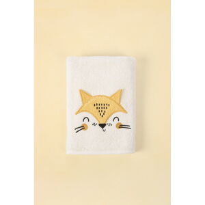 Krémový bavlnený detský uterák 50x75 cm Foxy - Foutastic
