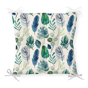 Sedák na stoličku Minimalist Cushion Covers Navy Flower, 40 x 40 cm