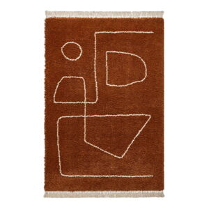 Terakotovočervený koberec Think Rugs Boho, 120 x 170 cm