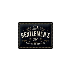 Nástenná dekoratívna ceduľa Postershop Gentlemen's Club