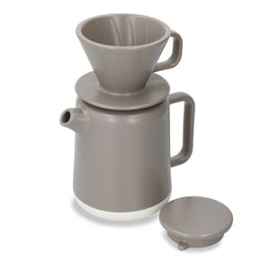 Hnedý keramický set kanvičky a držiaka na kávový filter 0.8 l La Cafetiere Seville - Kitchen Craft