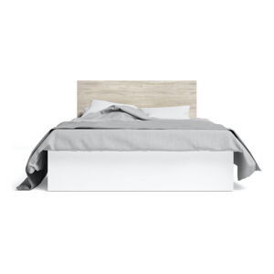 Biela dvojlôžková posteľ s úložným priestorom a roštom 160x200 cm Sahara - Marckeric