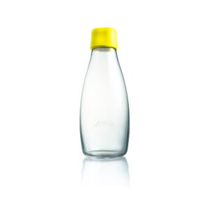 Žltá sklenená fľaša ReTap s doživotnou zárukou, 500 ml