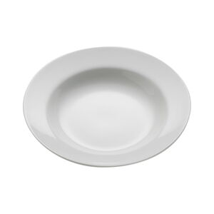 Biely porcelánový tanier na polievku Maxwell & Williams Basic Bistro, ø 22,5 cm
