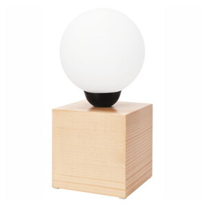 Svetlohnedá stolová lampa (výška  25 cm) Emi – LAMKUR