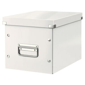 Biely kartónový úložný box s vekom Click&Store - Leitz