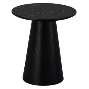 Čierny konferenčný stolík v dekore duba ø 45 cm Tango – Furnhouse