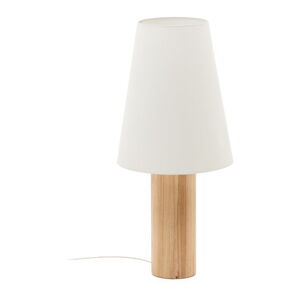 Biela/v prírodnej farbe stojacia lampa s textilným tienidlom (výška  110 cm) Marga – Kave Home