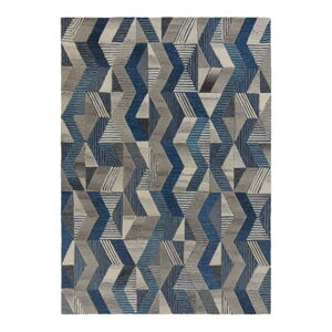 Modrý vlnený koberec Flair Rugs Asher, 200 x 290 cm
