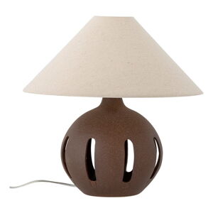 Krémovobiela stolová lampa s textilným tienidlom (výška  40,5 cm) Liana – Bloomingville