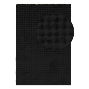 Čierny prateľný koberec 80x150 cm Bubble Black – Mila Home