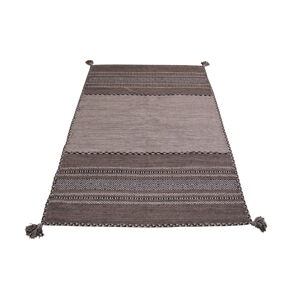 Sivo-béžový bavlnený koberec Webtappeti Antique Kilim, 60 x 90 cm