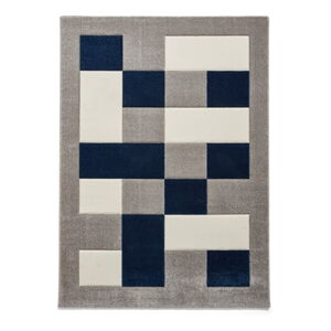 Modro-sivý koberec Think Rugs Brooklyn, 80 x 150 cm