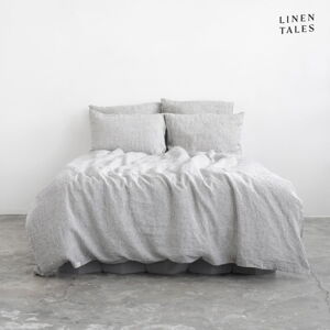 Čiernobiele ľanové obliečky na dvojlôžko 200x200 cm - Linen Tales