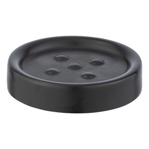 Matne čierna keramická nádoba na mydlo Wenko Polaris