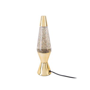 Stolová lampa v zlatej farbe s glitrami Leitmotiv Glitter, výška 37 cm