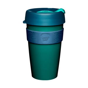 Zeleno-modrý cestovný hrnček s vekom KeepCup Polaris, 454 ml