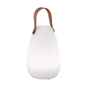 Biela/hnedá LED stolová lampa (výška  20 cm) Ruby – Fischer & Honsel