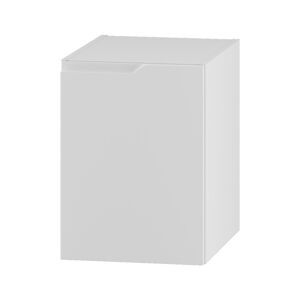 Biela nízka závesná kúpeľňová skrinka 40x46 cm Nicea – STOLKAR