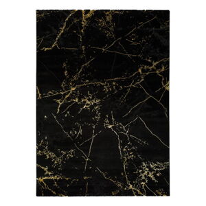 Čierny koberec Universal Gold Marble, 140 x 200 cm