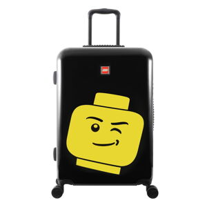 Čierny kufor na kolieskach LEGO® Luggage Minifigure Head 24"