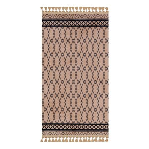 Hnedý umývateľný koberec 200x100 cm - Vitaus